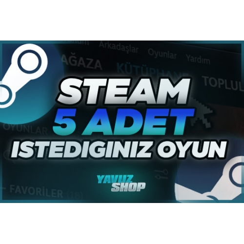  İstediğiniz 5 Oyun + Garanti